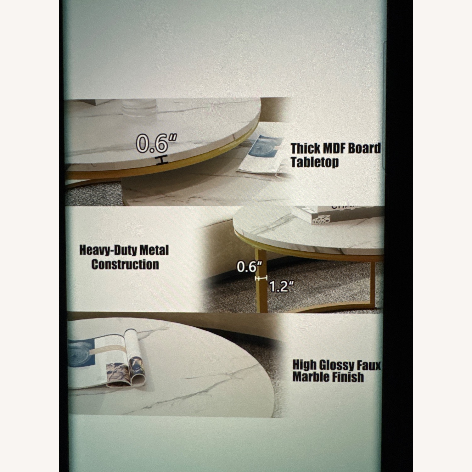 Aeon Furniture Viber Wi White Glass Coffee Table - image-5