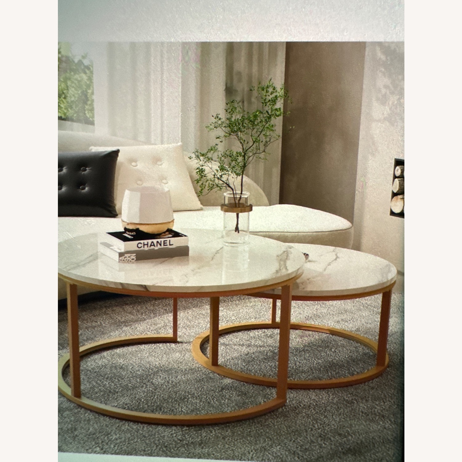 Aeon Furniture Viber Wi White Glass Coffee Table - image-2