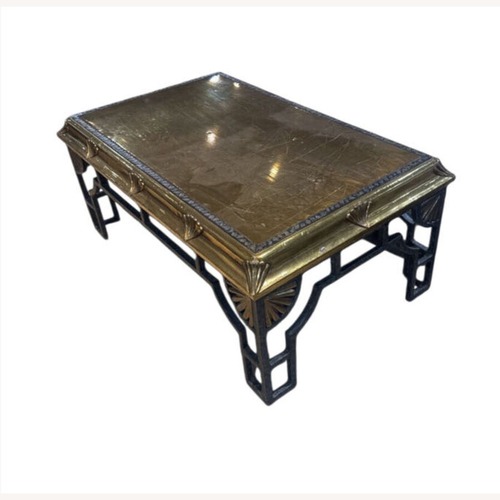 Used Rectangular Art Deco Shell Motif Coffee Table for sale on AptDeco