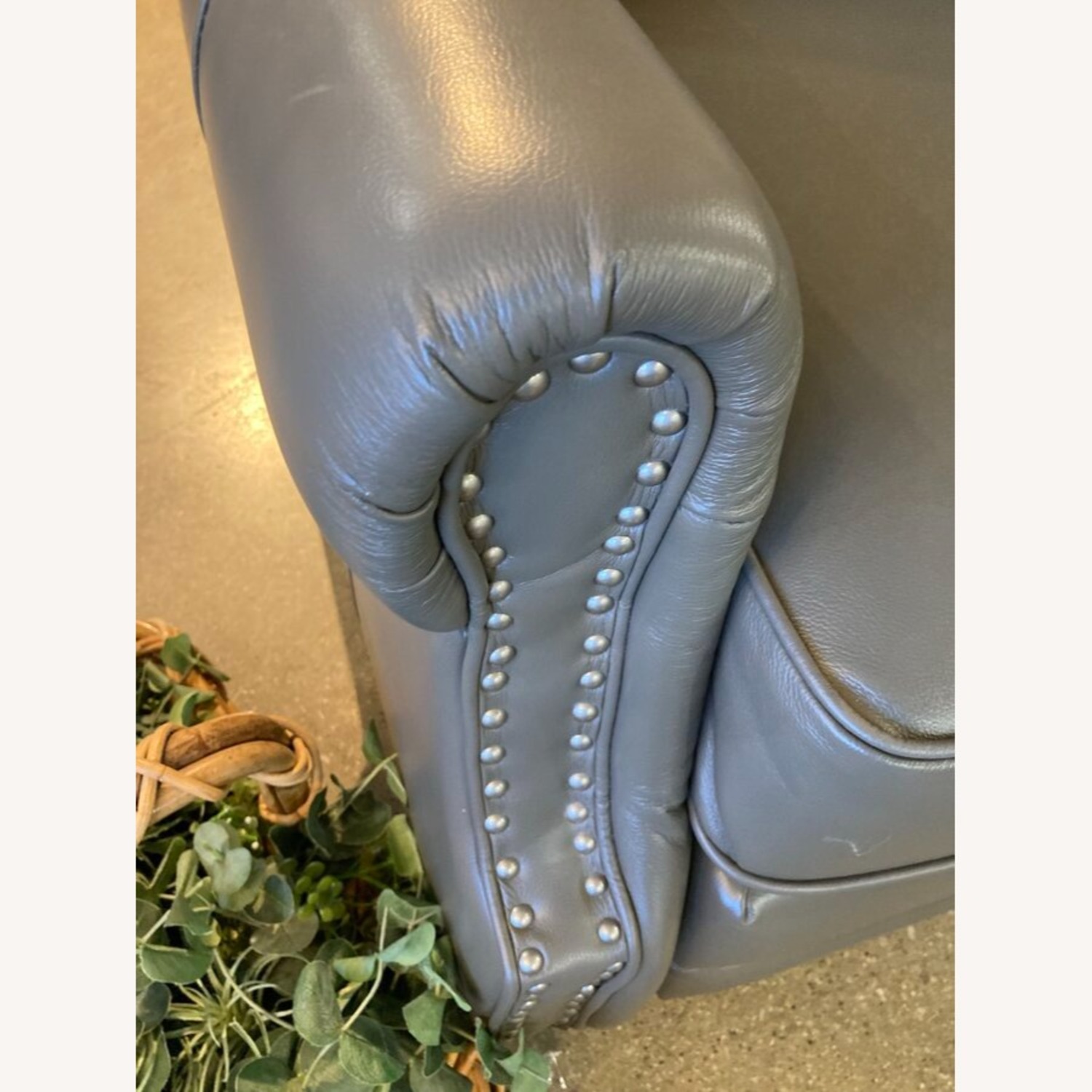 Roman Leather Pushback Recliner - image-5