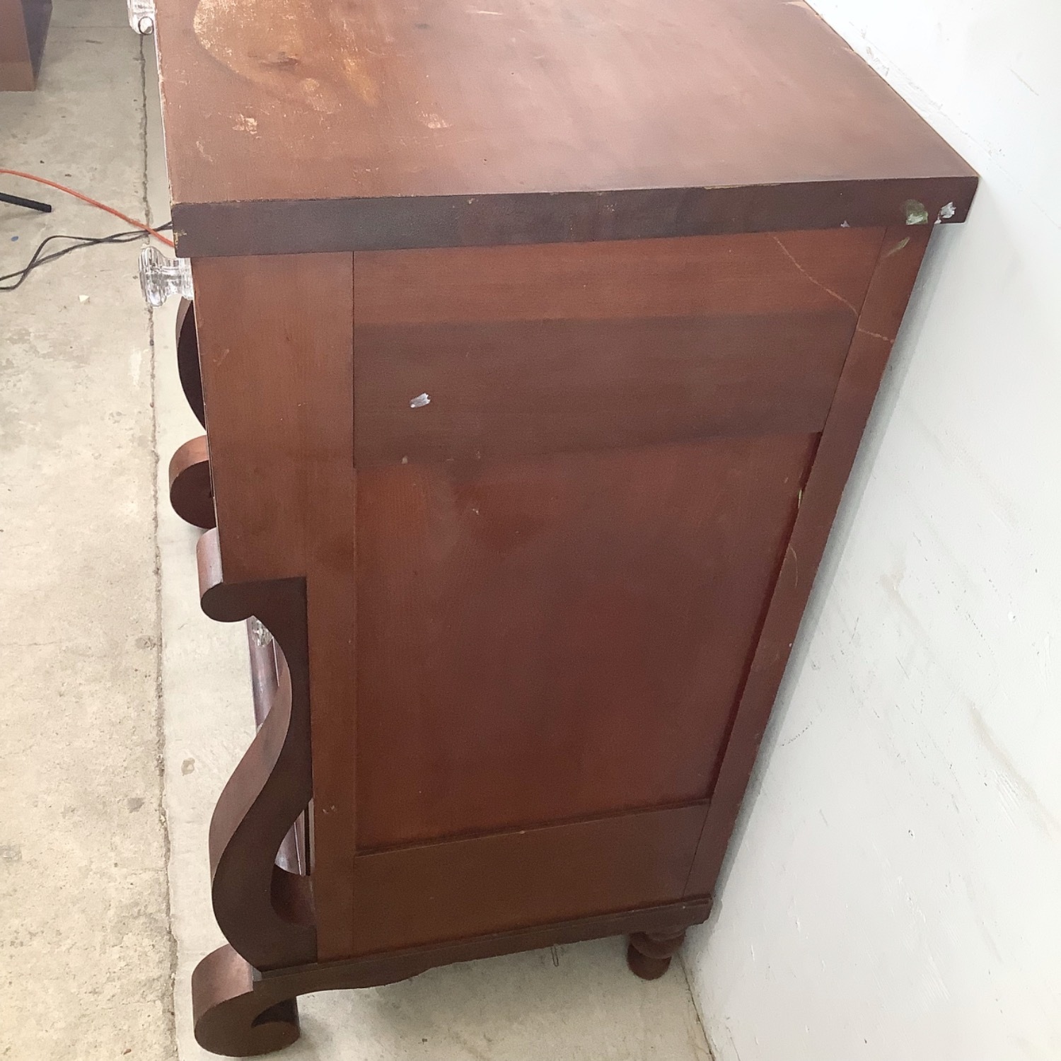 19th Century American Empire Mahogany Chest - image-17