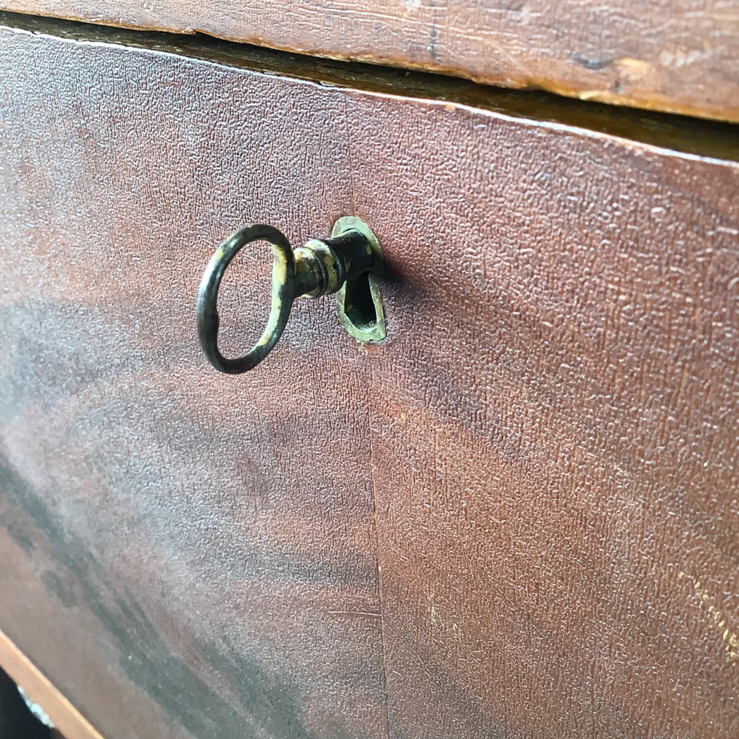 19th Century American Empire Mahogany Chest - image-5