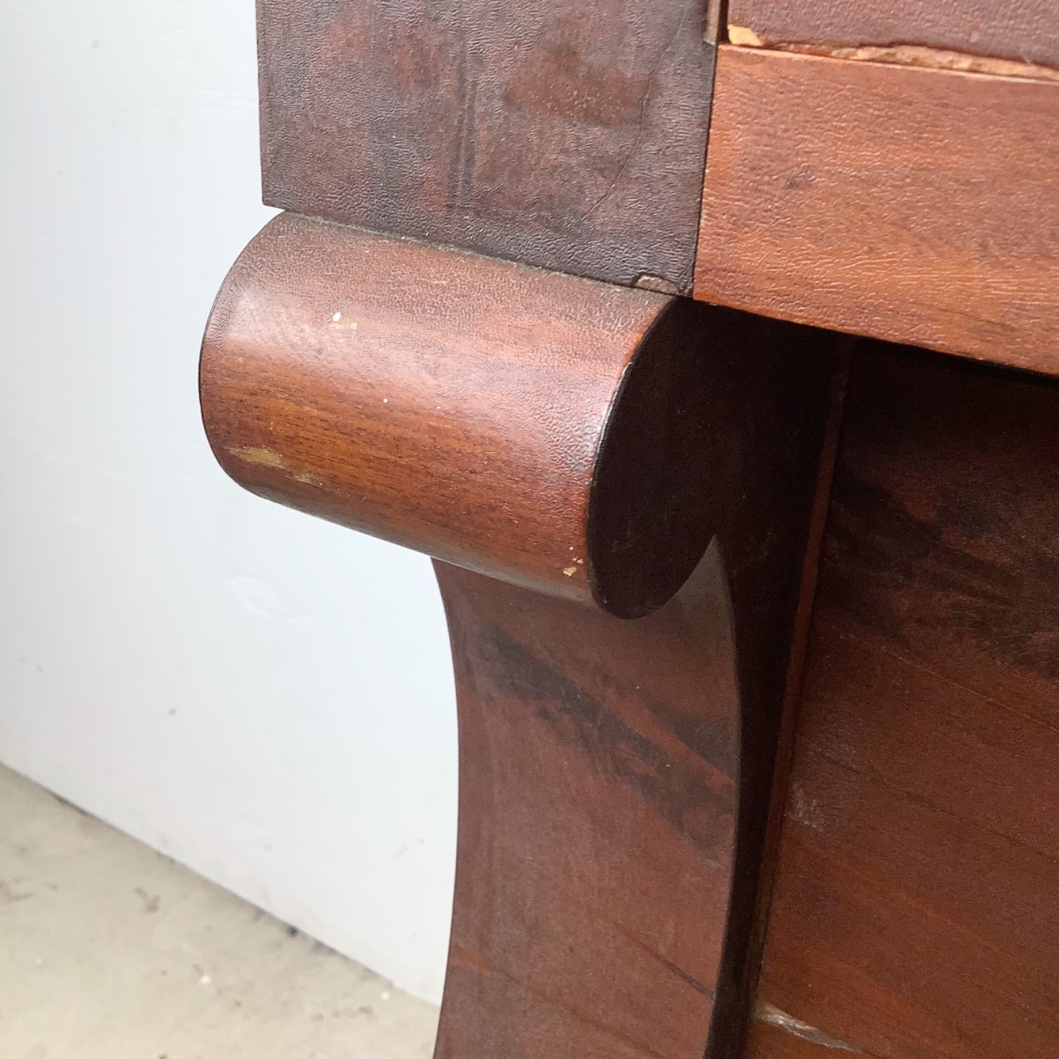 19th Century American Empire Mahogany Chest - image-14