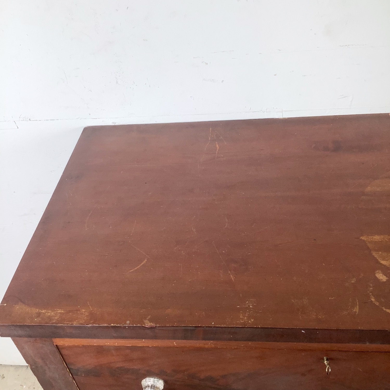 19th Century American Empire Mahogany Chest - image-3