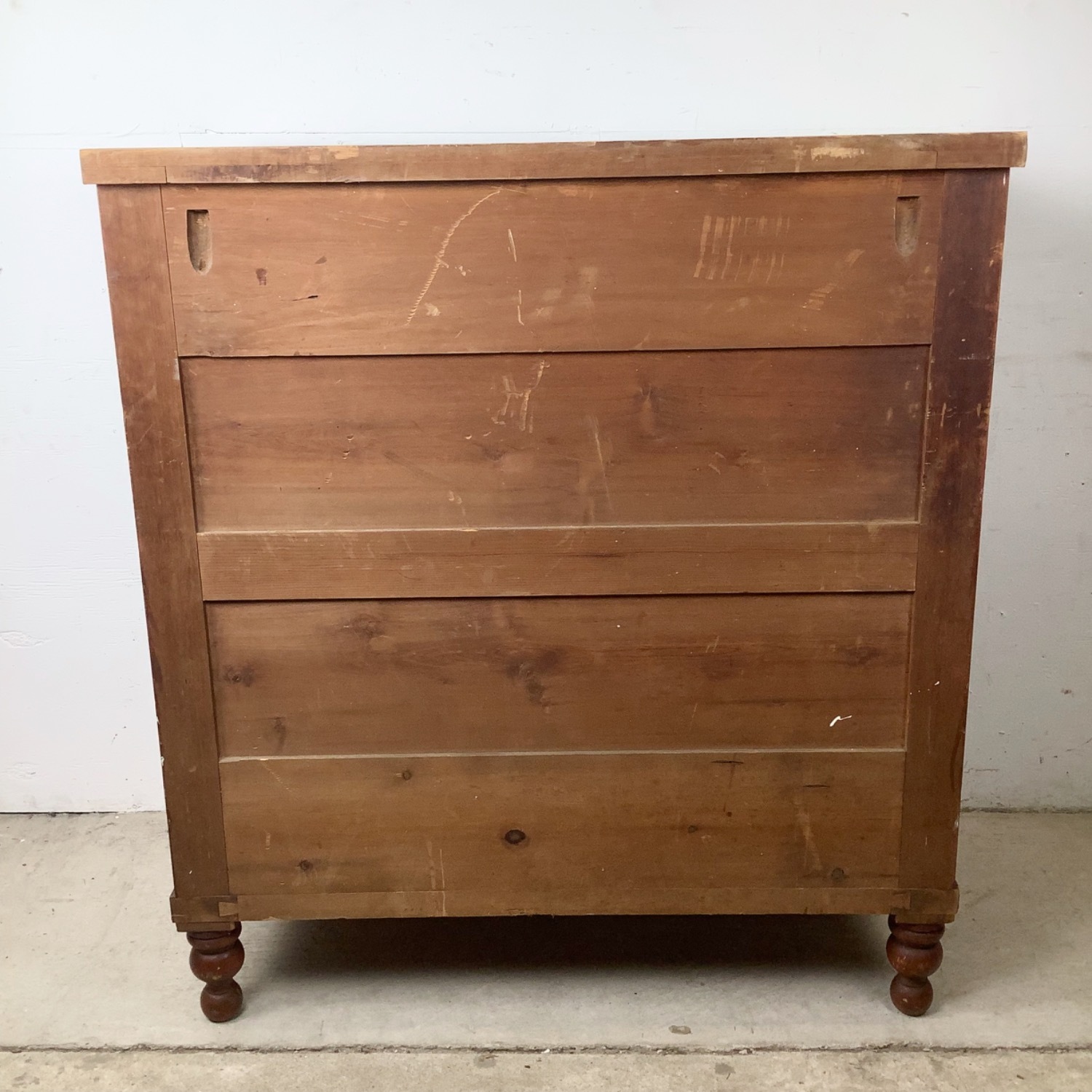 19th Century American Empire Mahogany Chest - image-22