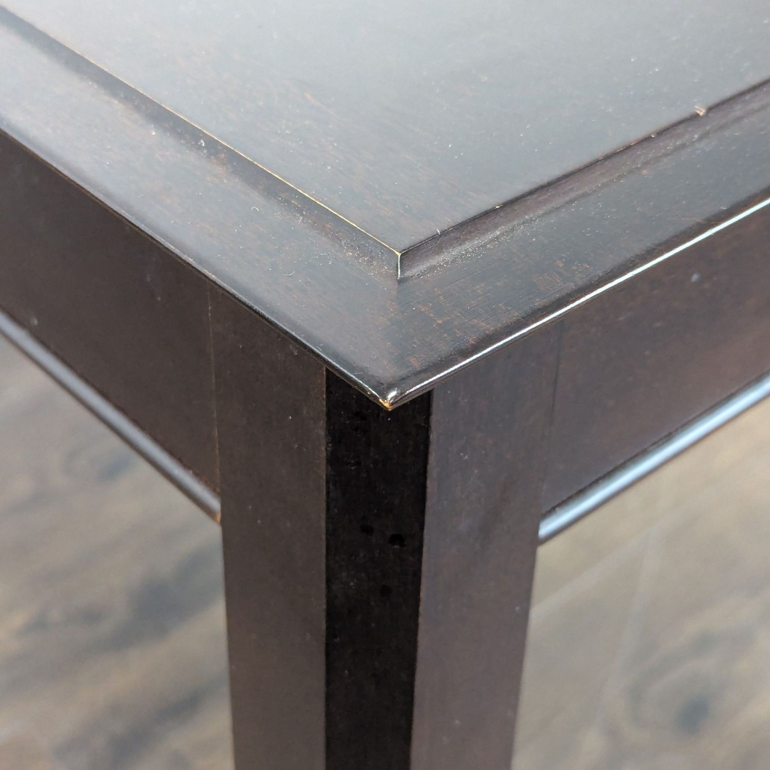 Baronet Dark Wood Desk with Two Drawers - image-7
