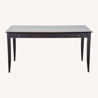 Baronet Dark Wood Desk with Two Drawers