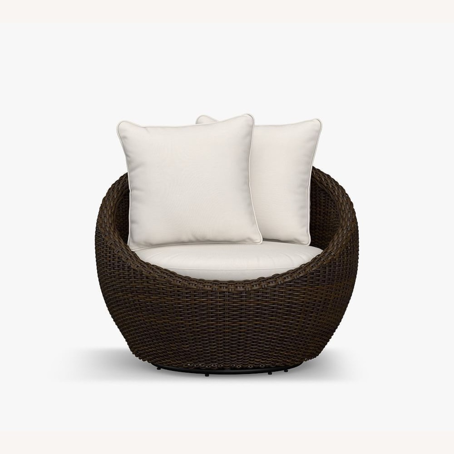 Pottery Barn Torrey Wicker Papasan Outdoor Chair - image-1