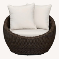 Pottery Barn Torrey Wicker Papasan Outdoor Chair