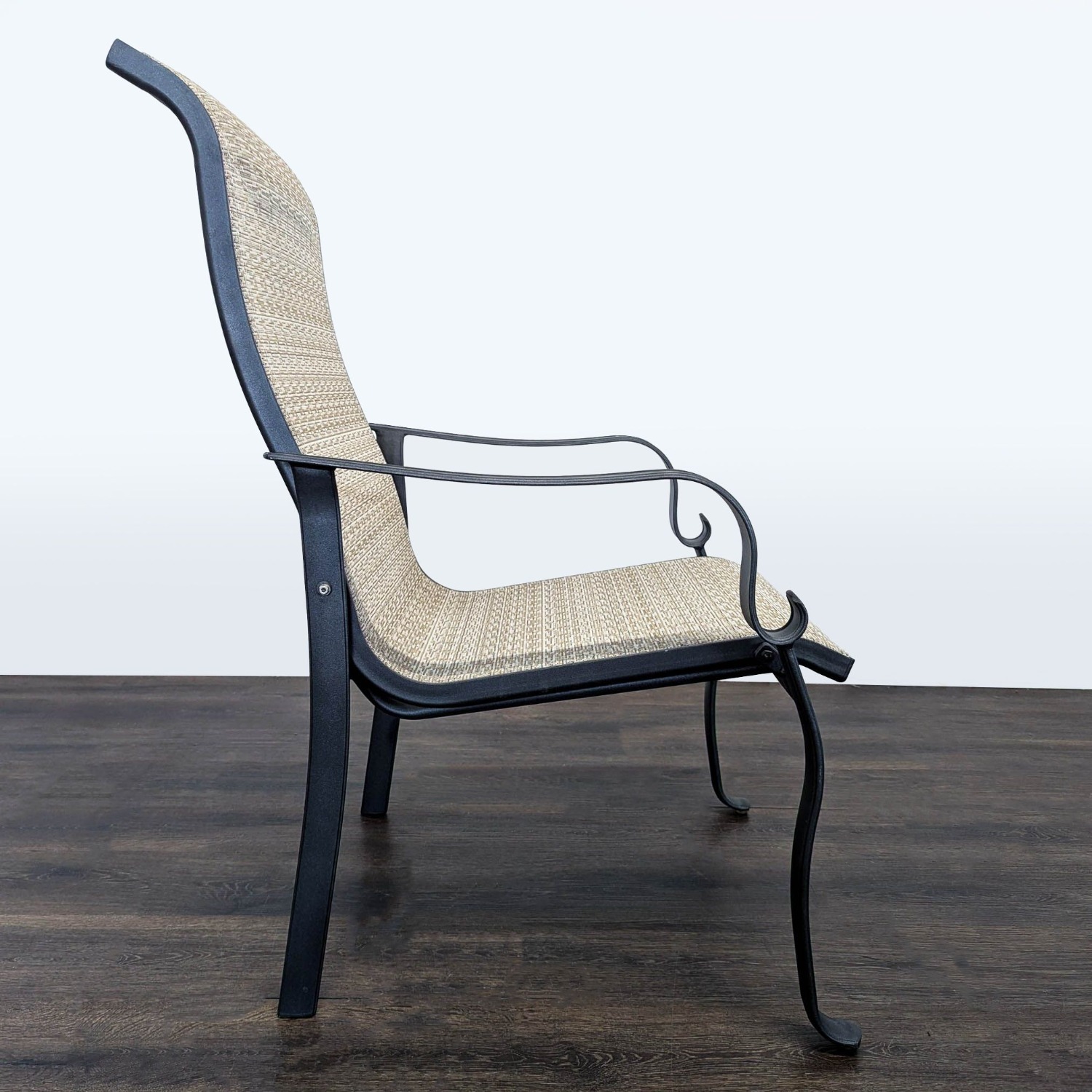Set of 2 Outdoor Patio Chairs with Metal Frame  - image-3