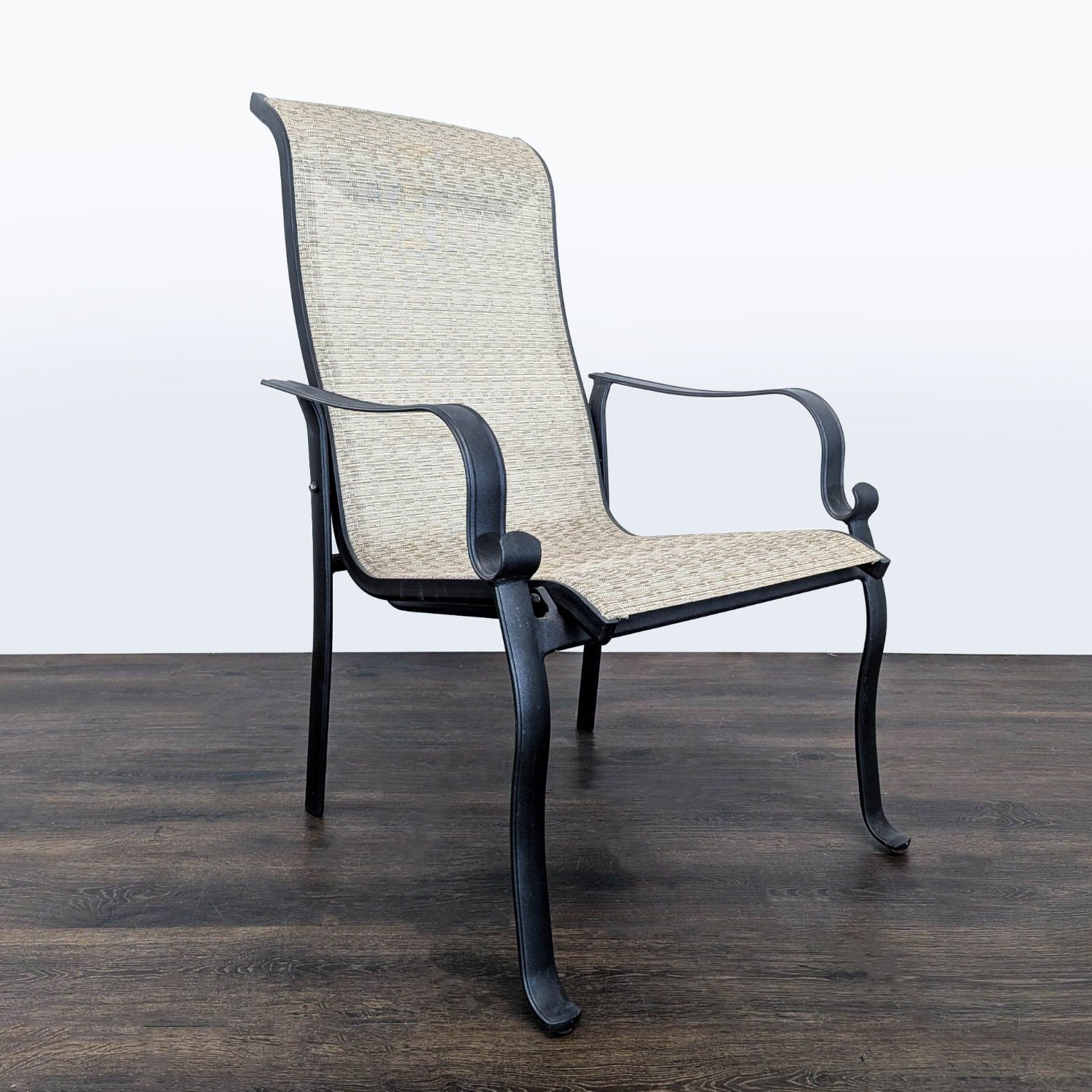 Set of 2 Outdoor Patio Chairs with Metal Frame  - image-2