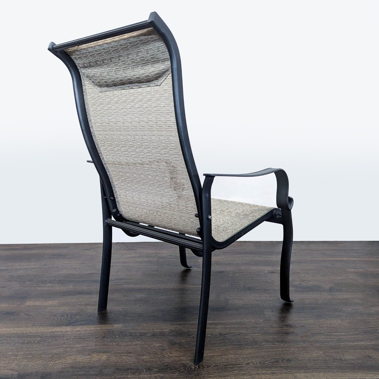Set of 2 Outdoor Patio Chairs with Metal Frame  - image-4