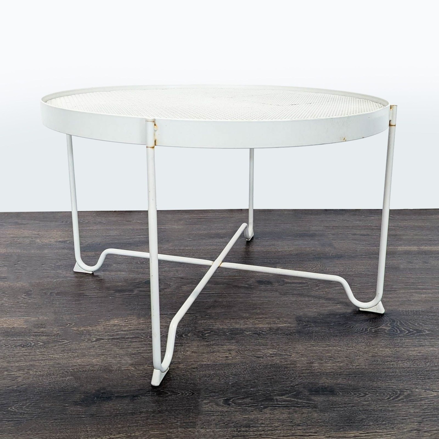IKEA Krokholmen Round Metal Outdoor Coffee Table - image-2