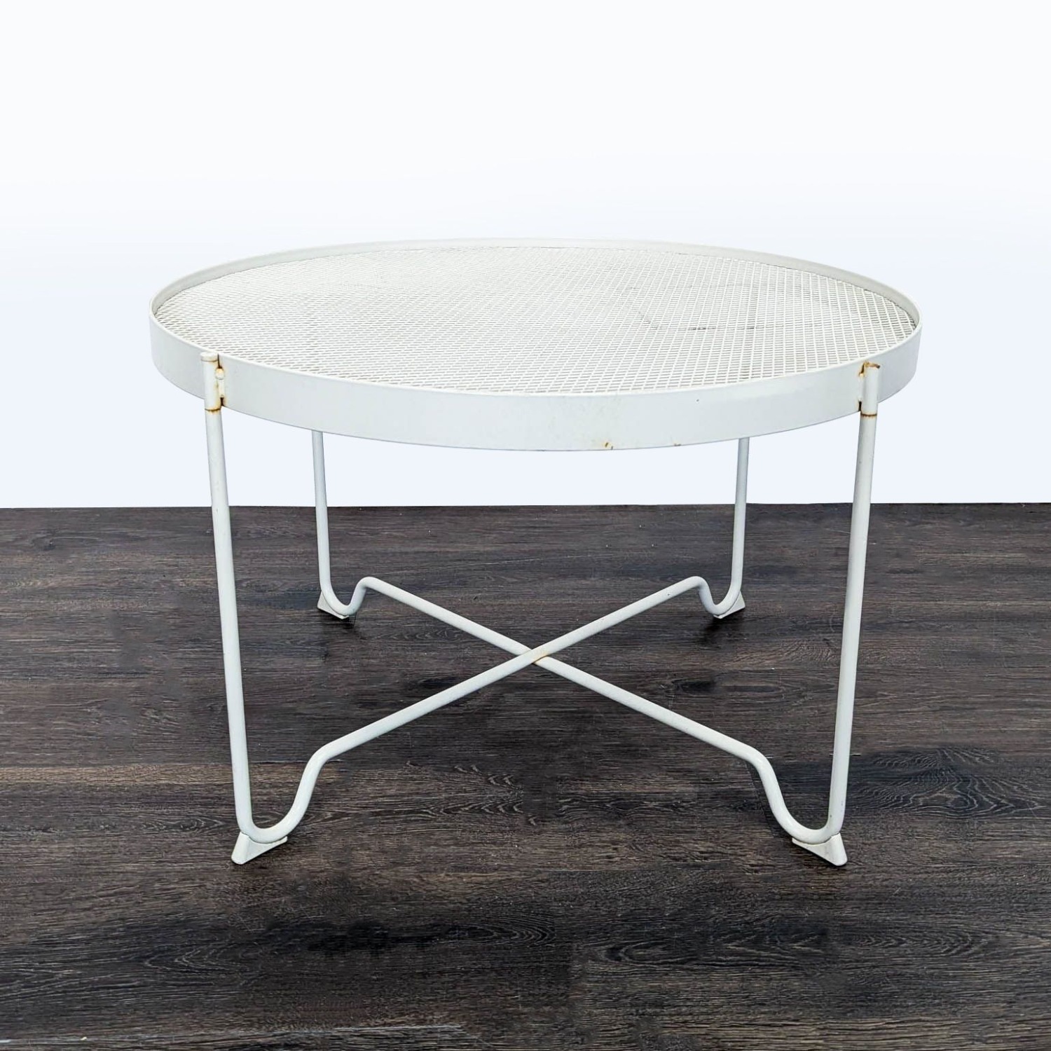 IKEA Krokholmen Round Metal Outdoor Coffee Table - image-1