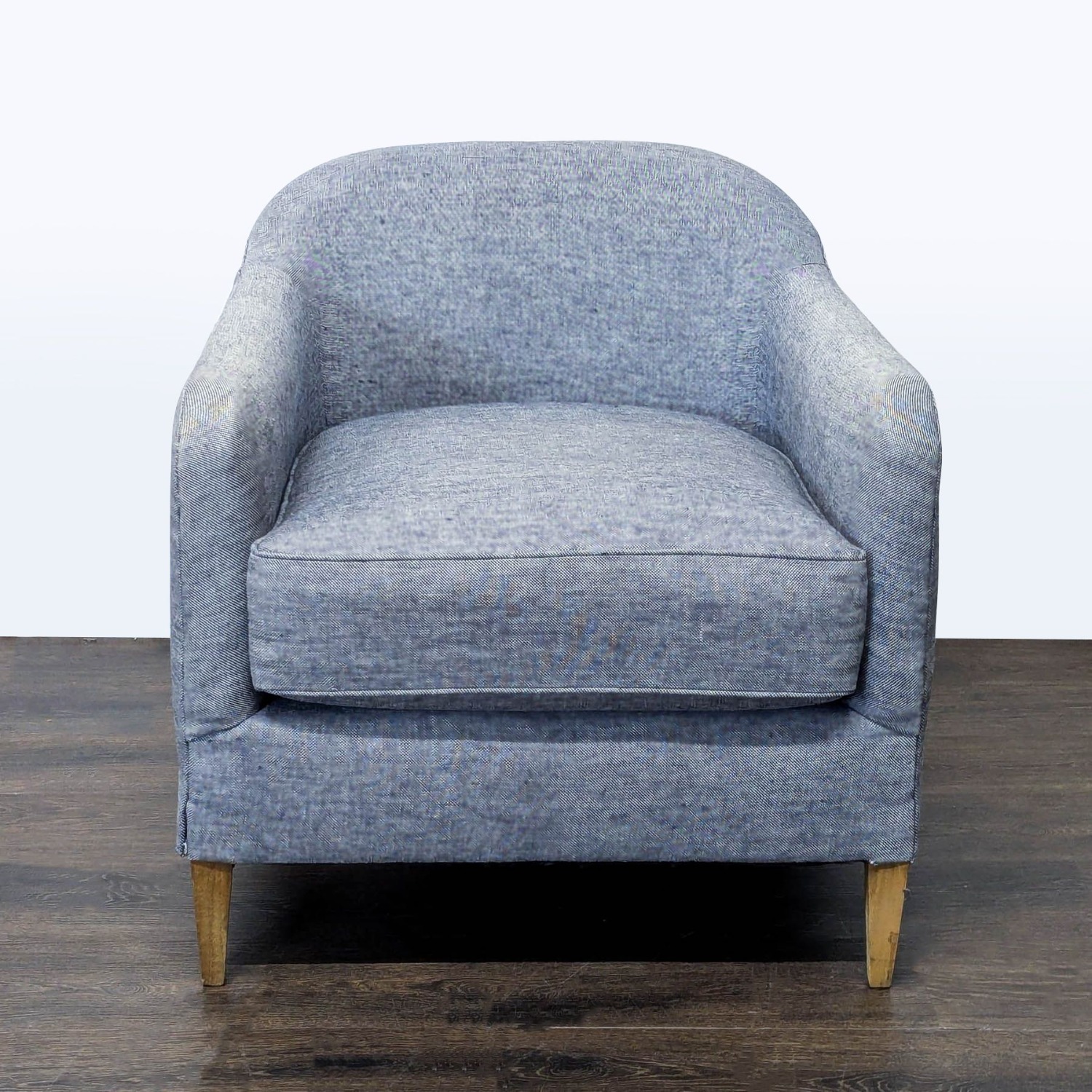 Restoration Hardware Tuxedo Modern Blue Lounge  - image-7