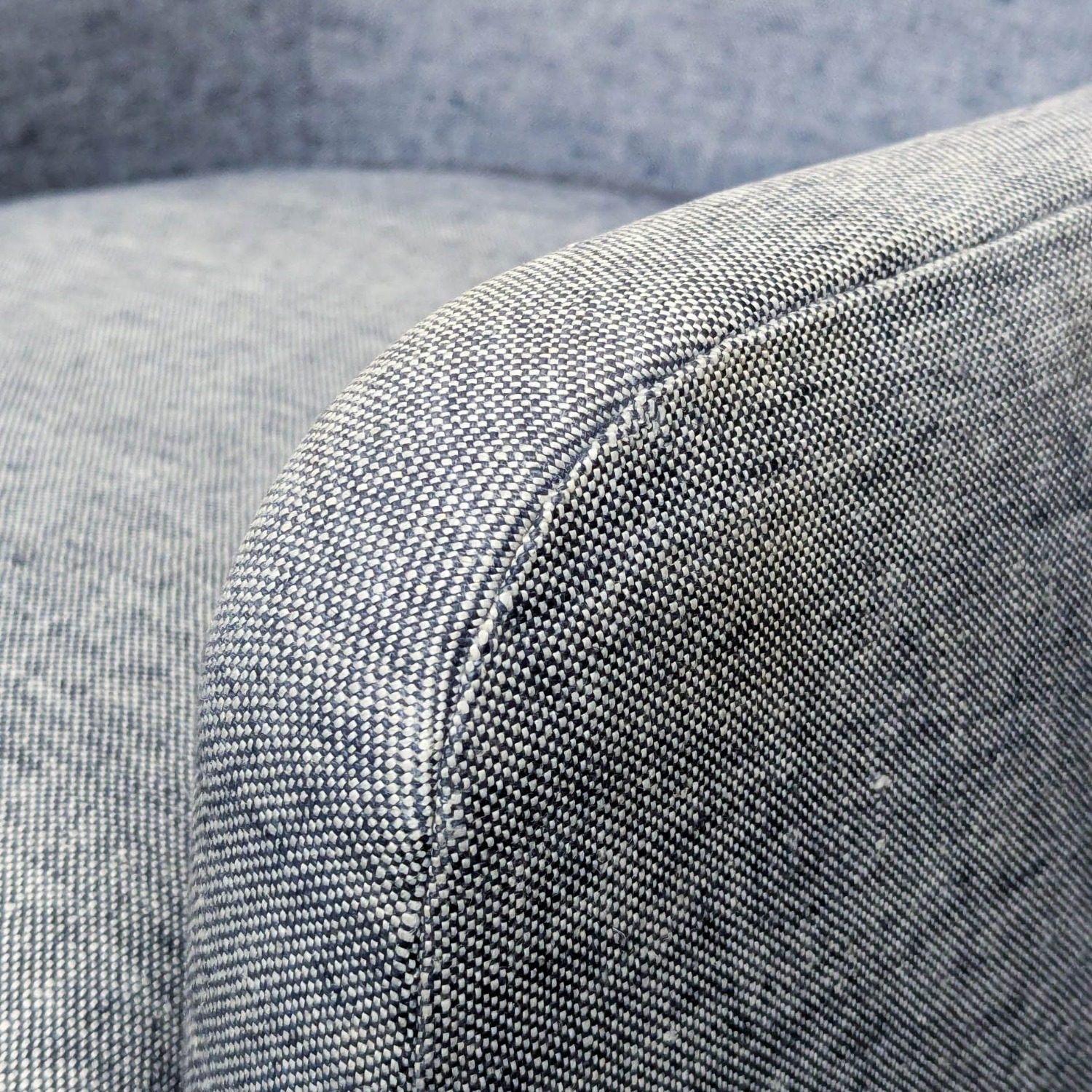 Restoration Hardware Tuxedo Modern Blue Lounge  - image-6