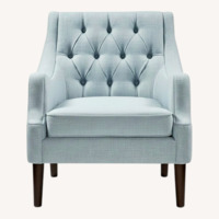 Madison Park Light Blue Tufted Lounge Chair