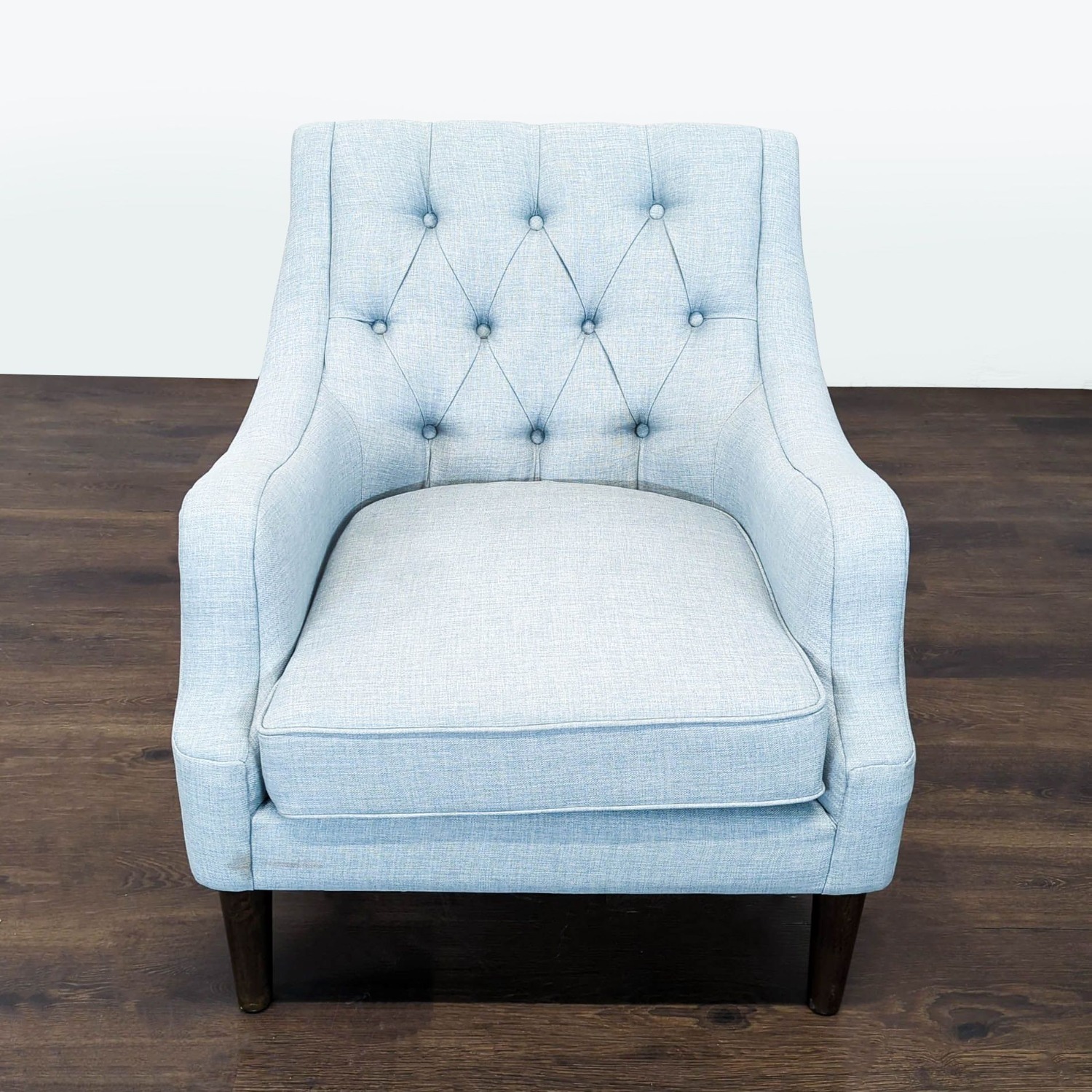 Madison Park Light Blue Tufted Lounge Chair - image-2