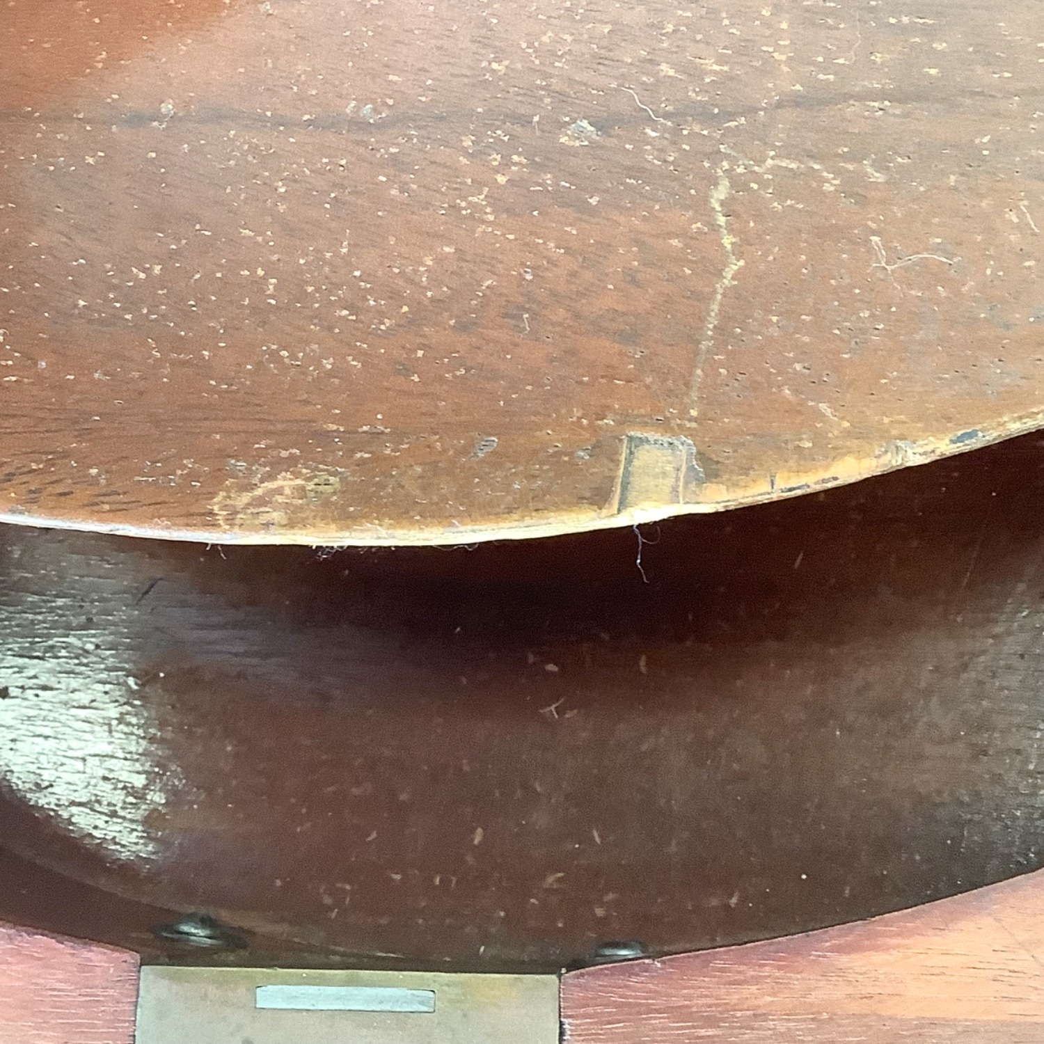 Antique Edwardian Mahogany Kidney Desk - image-15