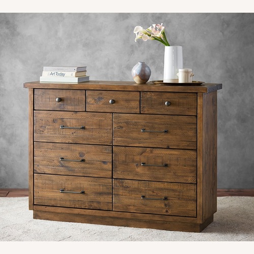 Used Pottery Barn Dark Brown Big Daddy’s Antiques Dresser for sale on AptDeco