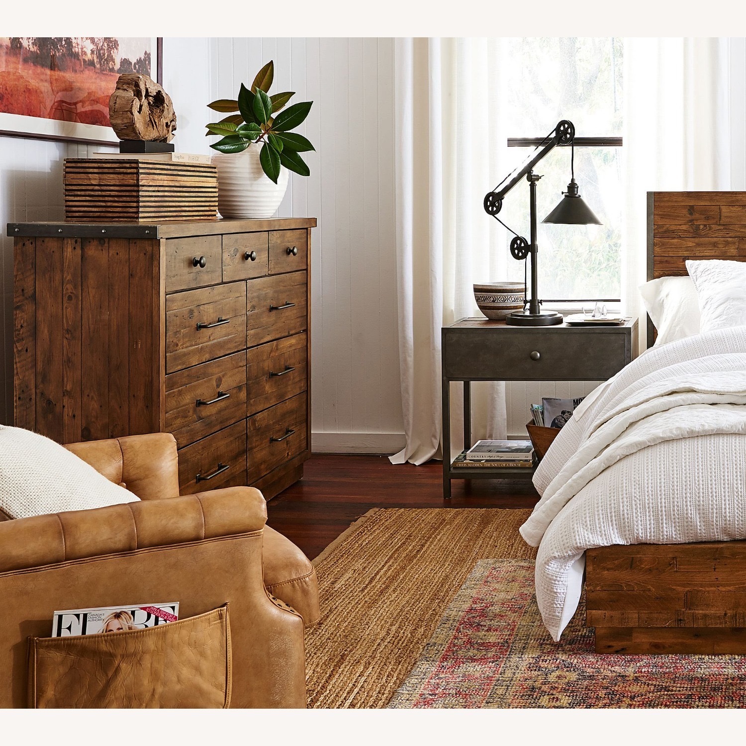 Pottery Barn Dark Brown Big Daddy’s Antiques Dresser - image-2