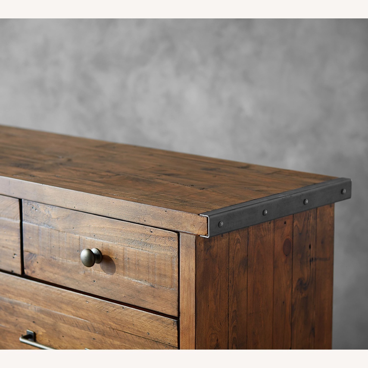Pottery Barn Dark Brown Big Daddy’s Antiques Dresser - image-4
