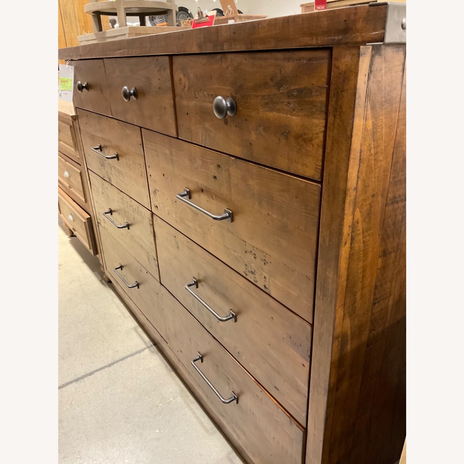 Pottery Barn Dark Brown Big Daddy’s Antiques Dresser - image-7