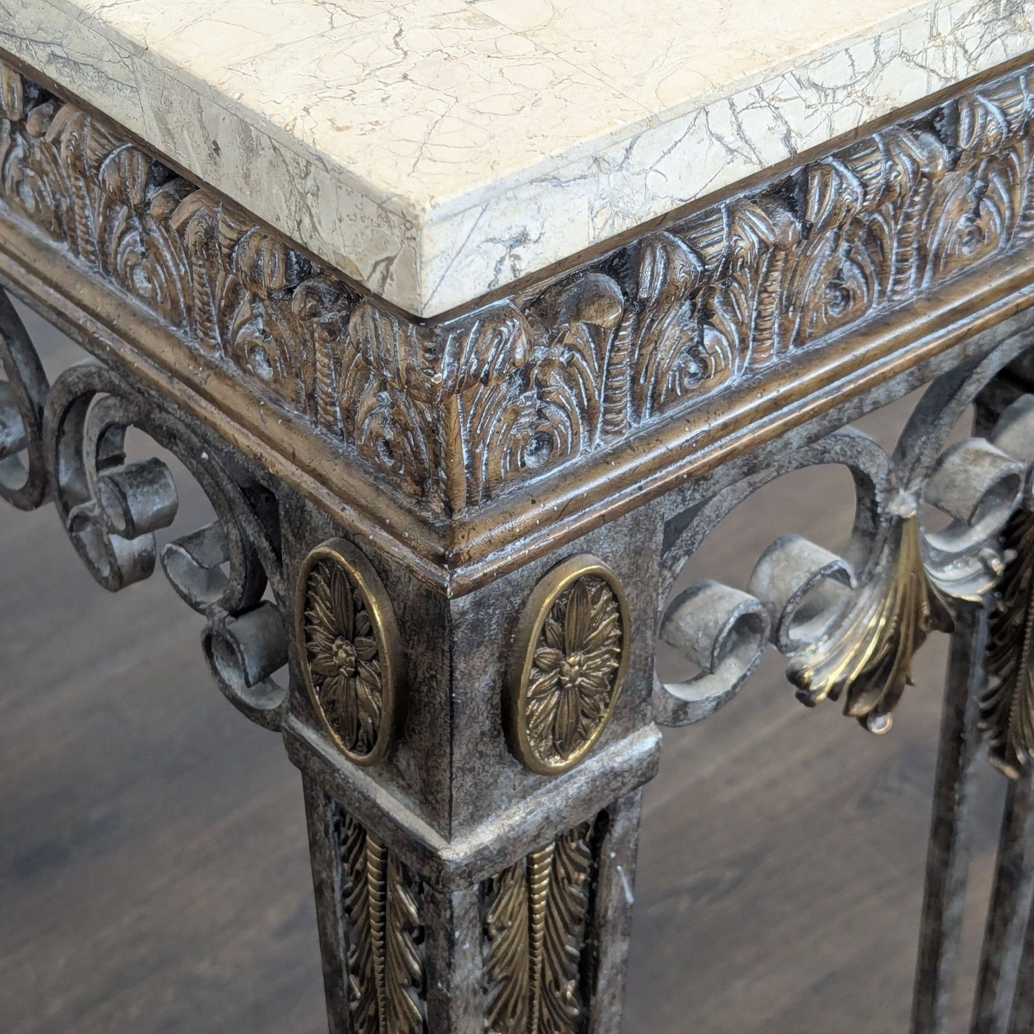 Maitland Smith Marble Top Console Table - image-4