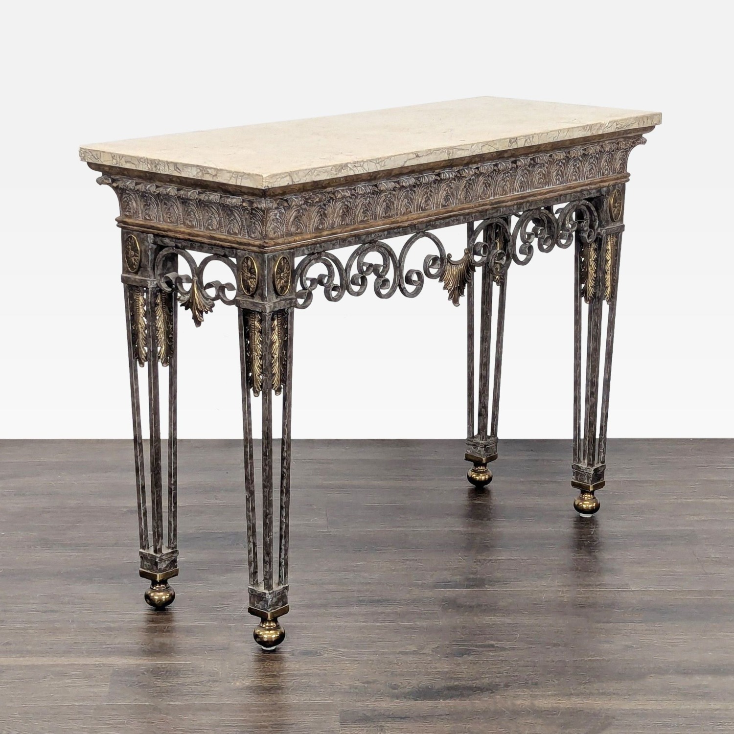 Maitland Smith Marble Top Console Table - image-2