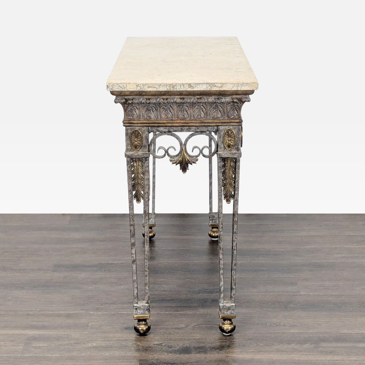 Maitland Smith Marble Top Console Table - image-3