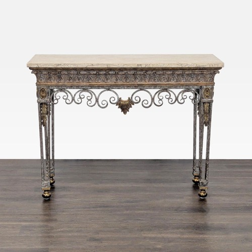 Used Maitland Smith Marble Top Console Table for sale on AptDeco