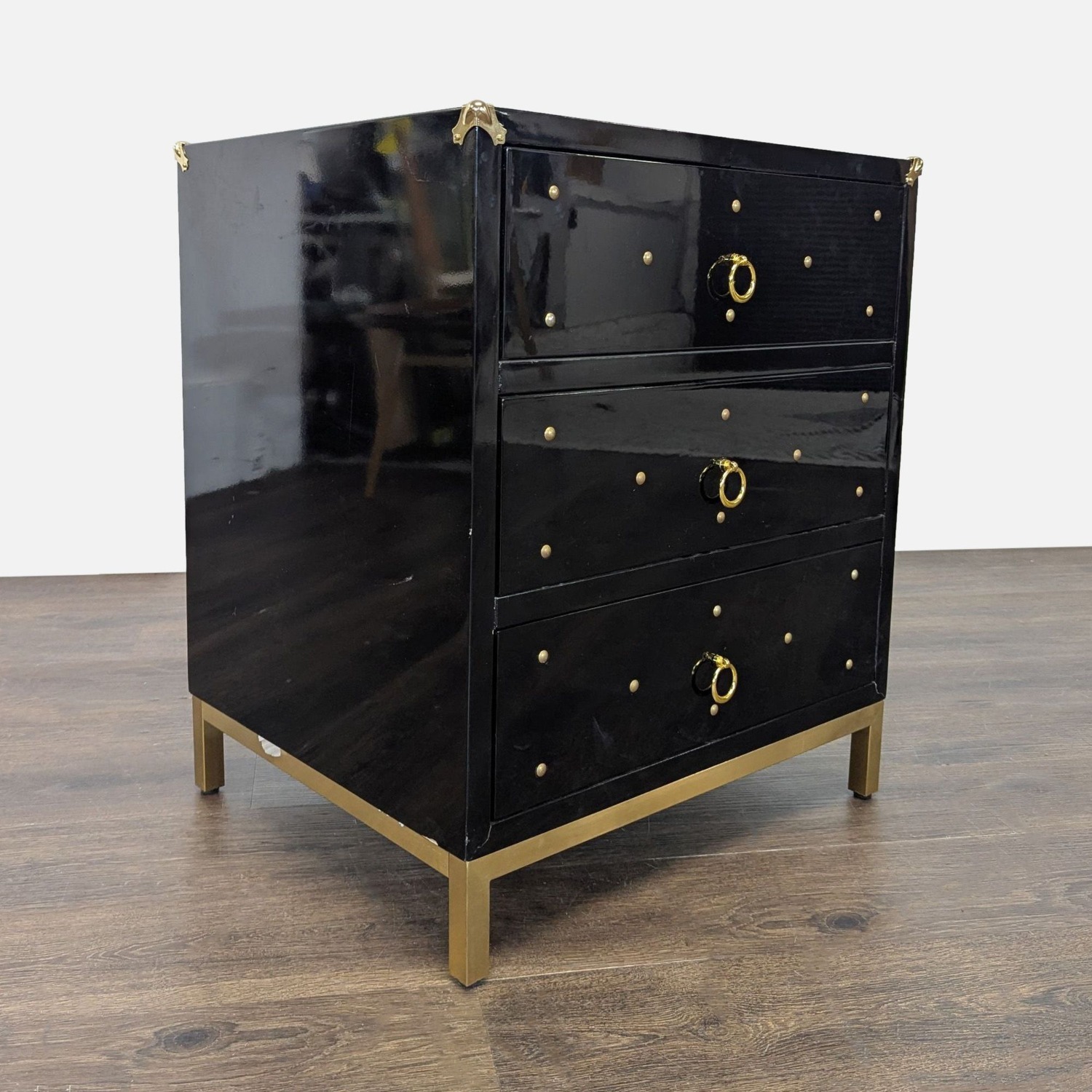 Chic Home Arezzo Black 3-Drawer Dresser - image-2