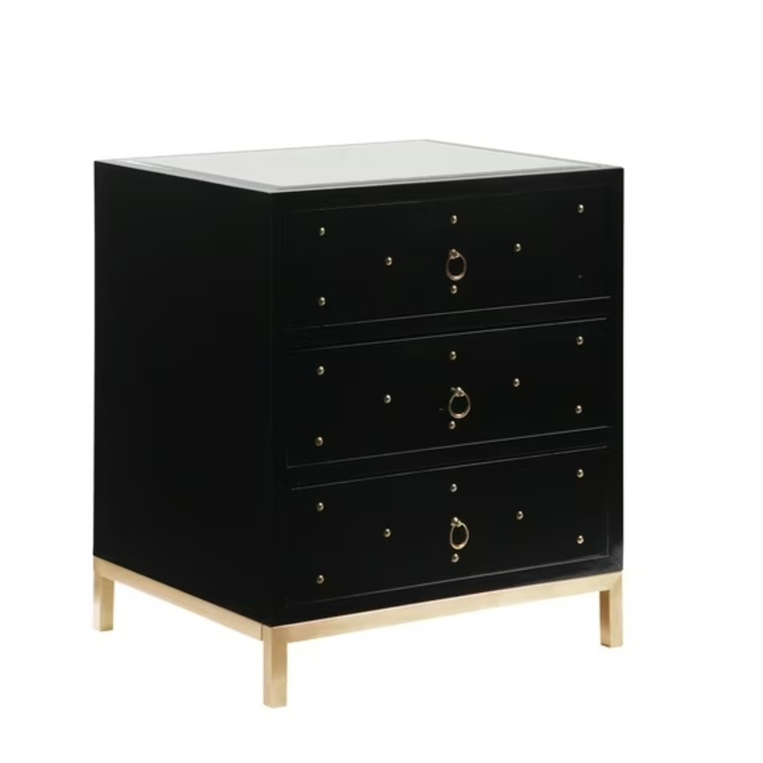Chic Home Arezzo Black 3-Drawer Dresser - image-9