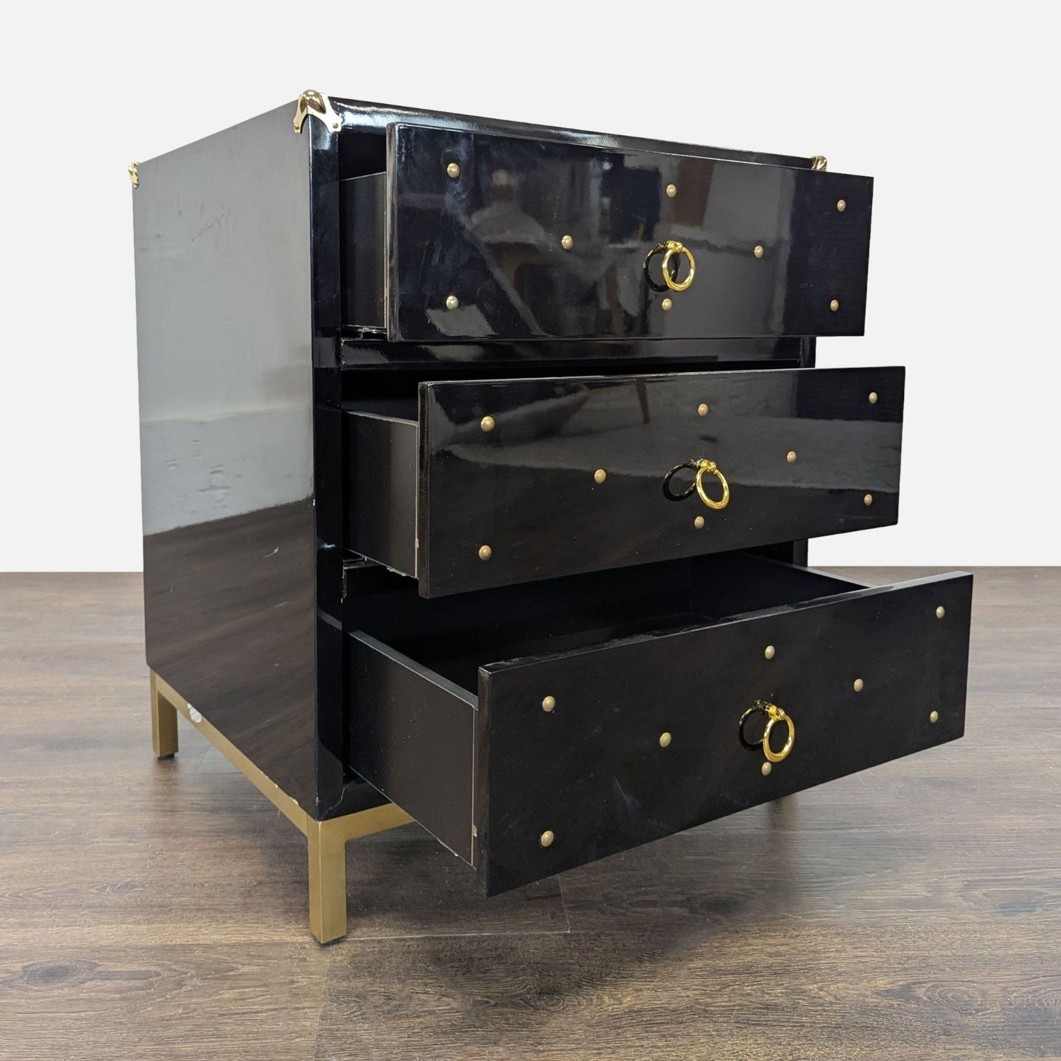 Chic Home Arezzo Black 3-Drawer Dresser - image-3