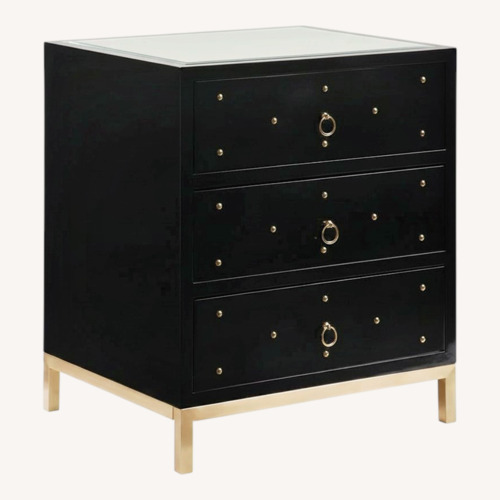 Used Chic Home Arezzo Black 3-Drawer Dresser for sale on AptDeco