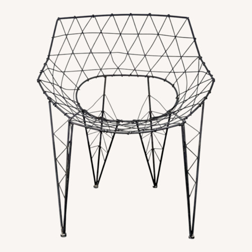 Used Modern Geometric Wire Frame Chair  for sale on AptDeco