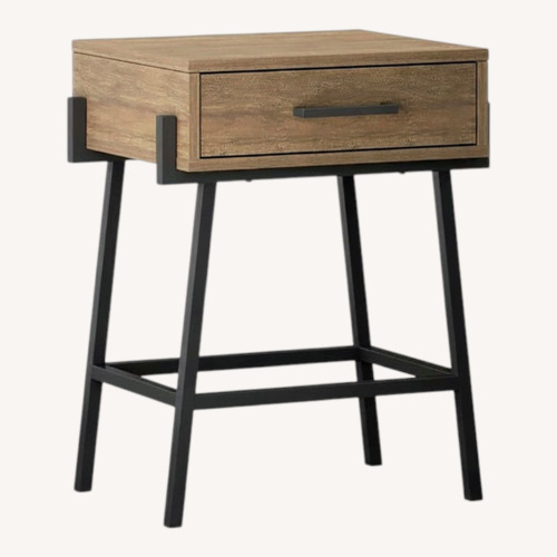 Used Whalen Furniture Industrial Style Nightstand for sale on AptDeco