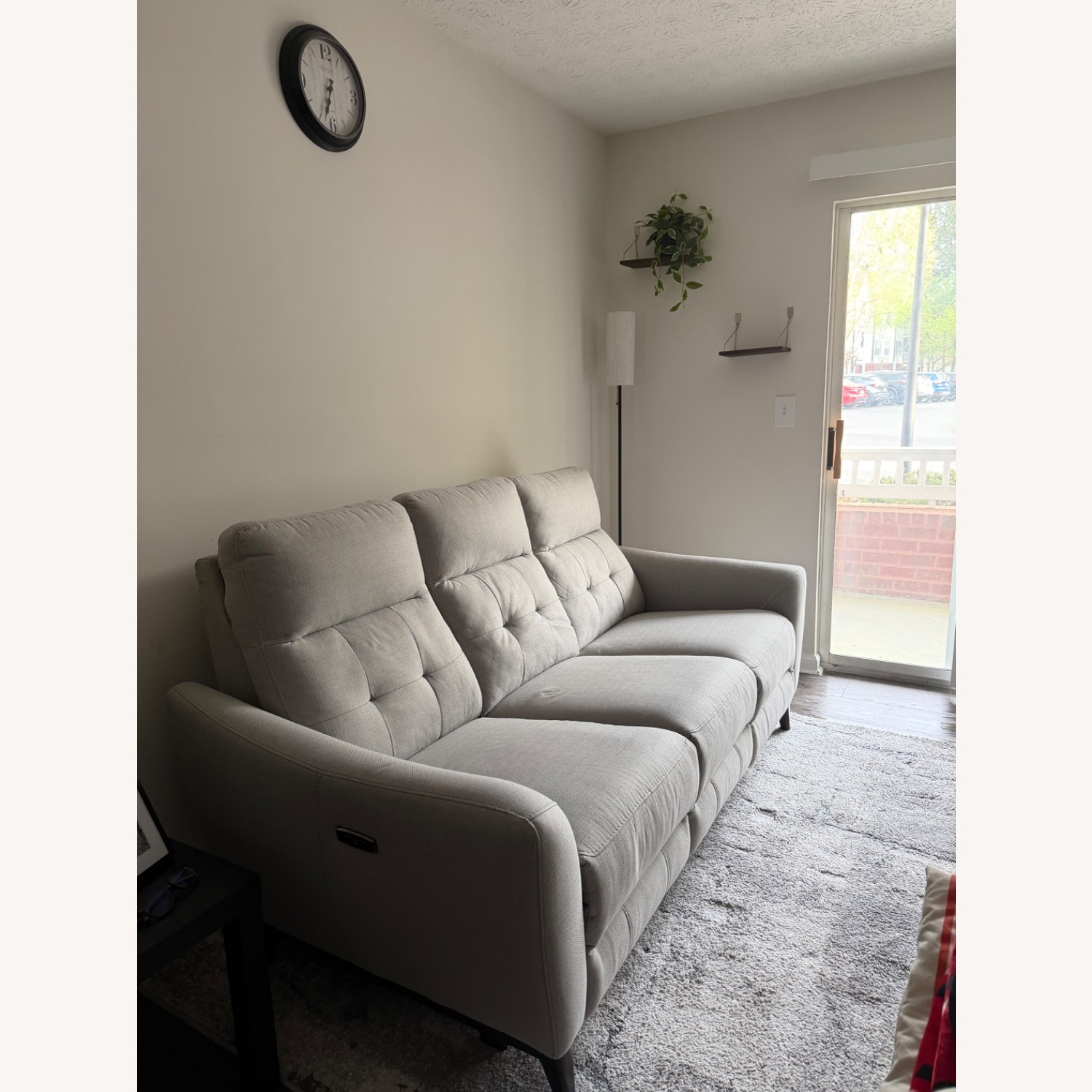 Costsco Light Gray Fabric Loveseat - image-2