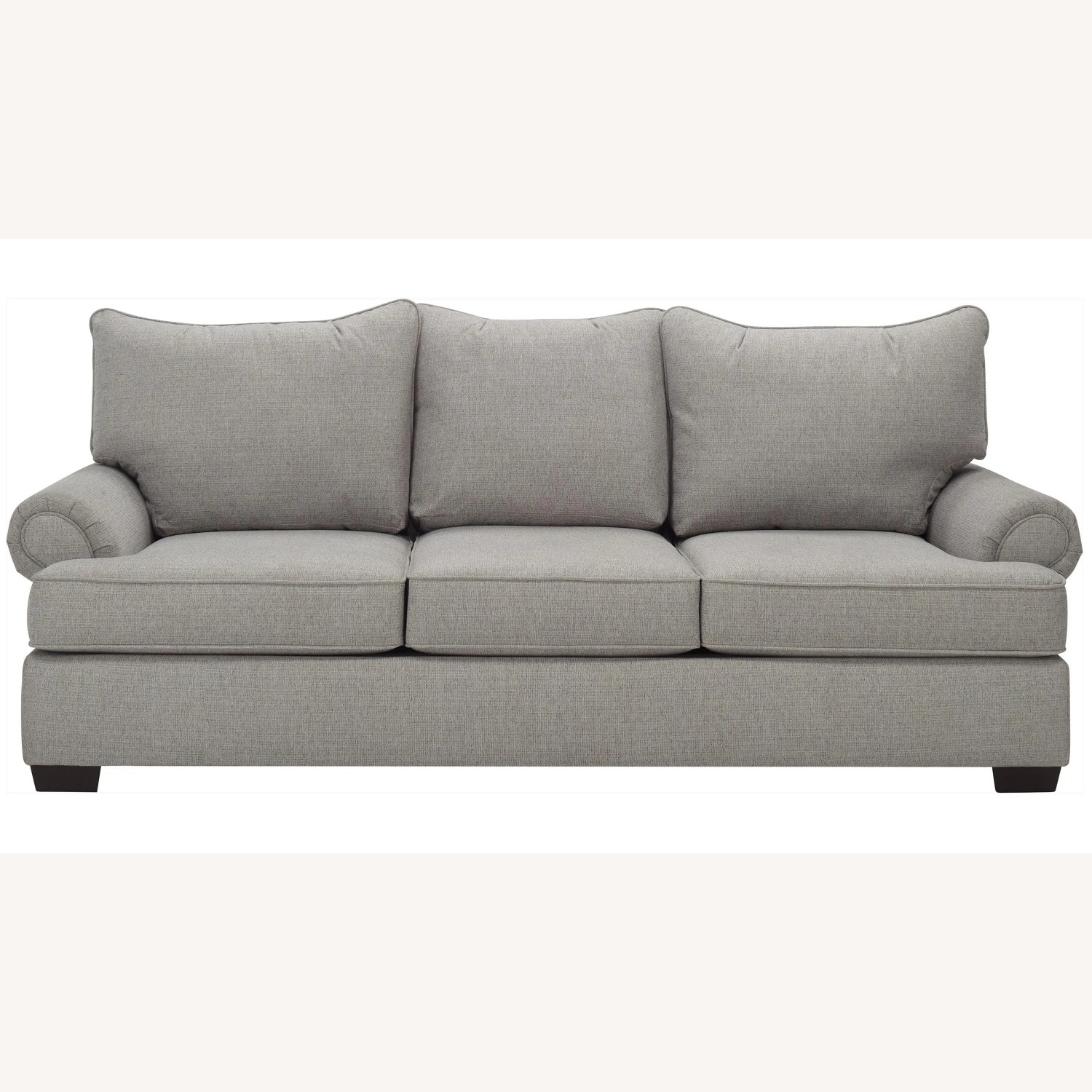 Raymour & Flanigan Light Gray Sofa - image-4