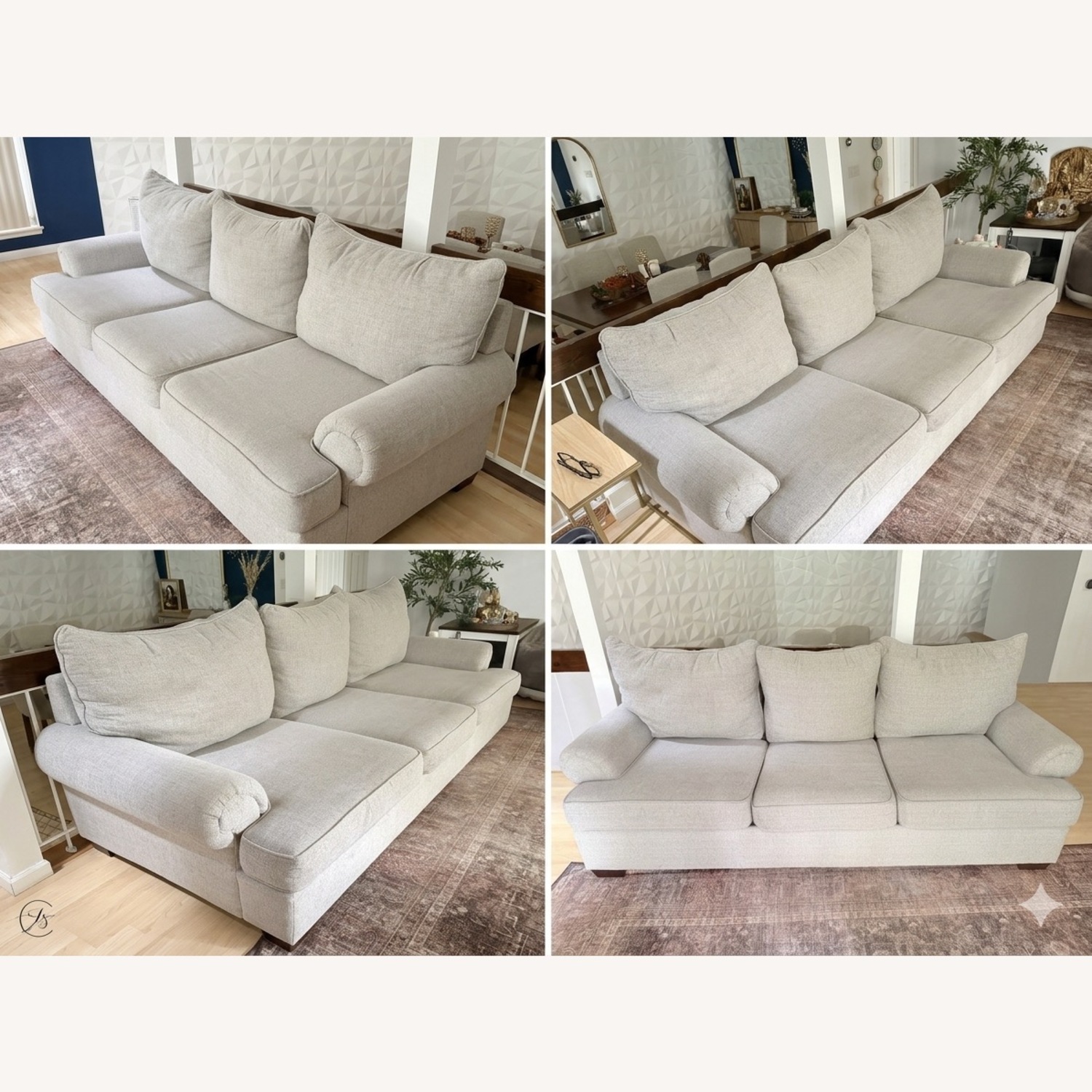 Raymour & Flanigan Light Gray Sofa - image-2