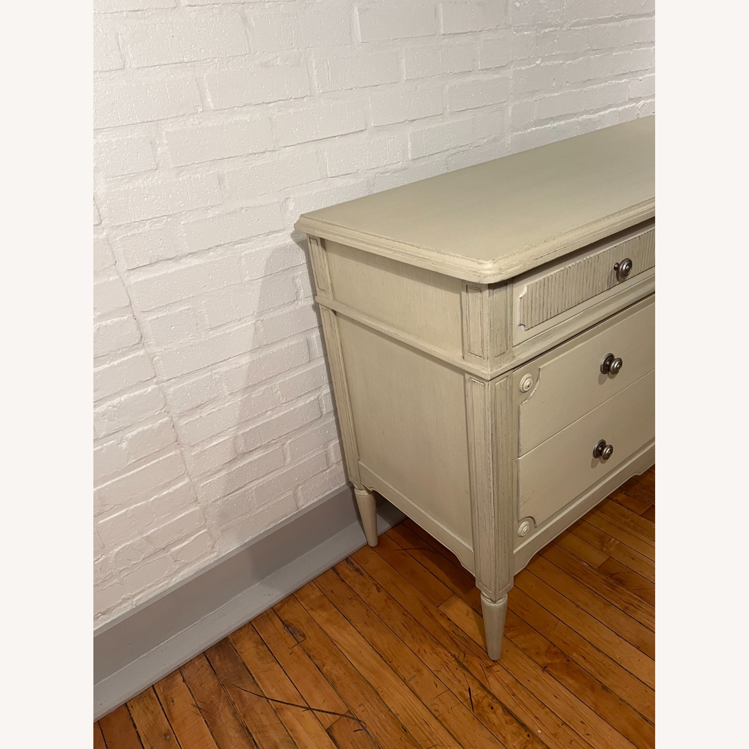 French Bedroom (uk) Light Gray Wood Dresser - image-3