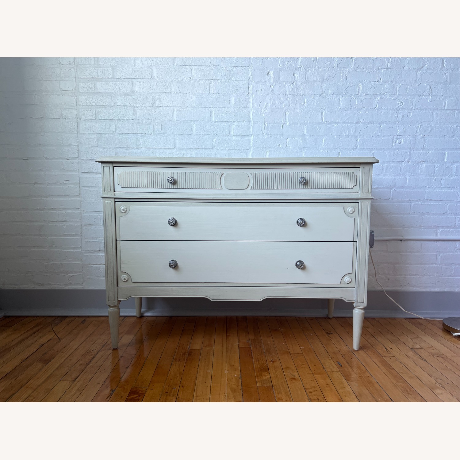 French Bedroom (uk) Light Gray Wood Dresser - image-1