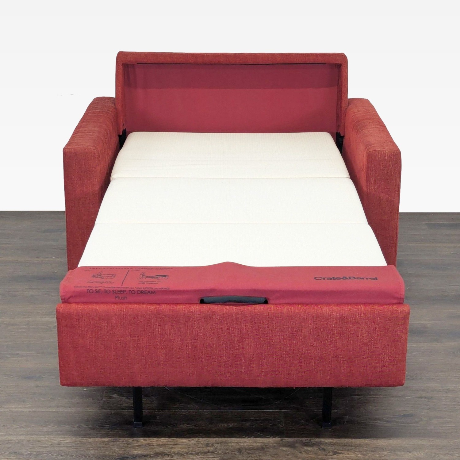 Crate & Barrel Allerton Red Sleeper Sofa  - image-9