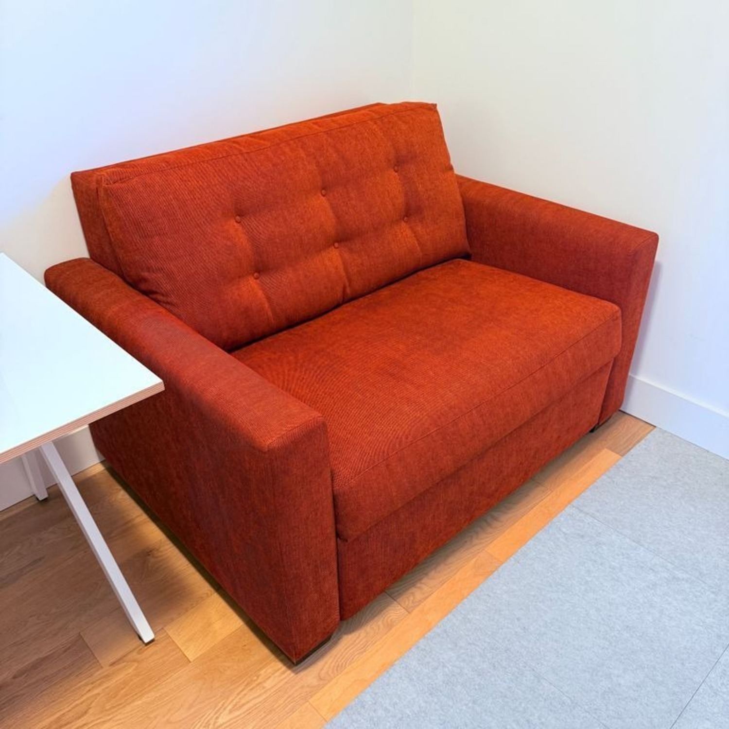 Crate & Barrel Allerton Red Sleeper Sofa  - image-1