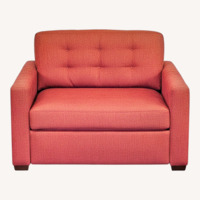 Crate & Barrel Allerton Red Sleeper Sofa 
