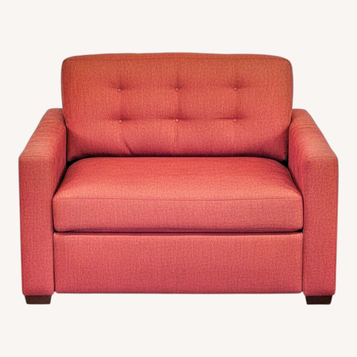 Used Crate & Barrel Allerton Red Sleeper Sofa  for sale on AptDeco