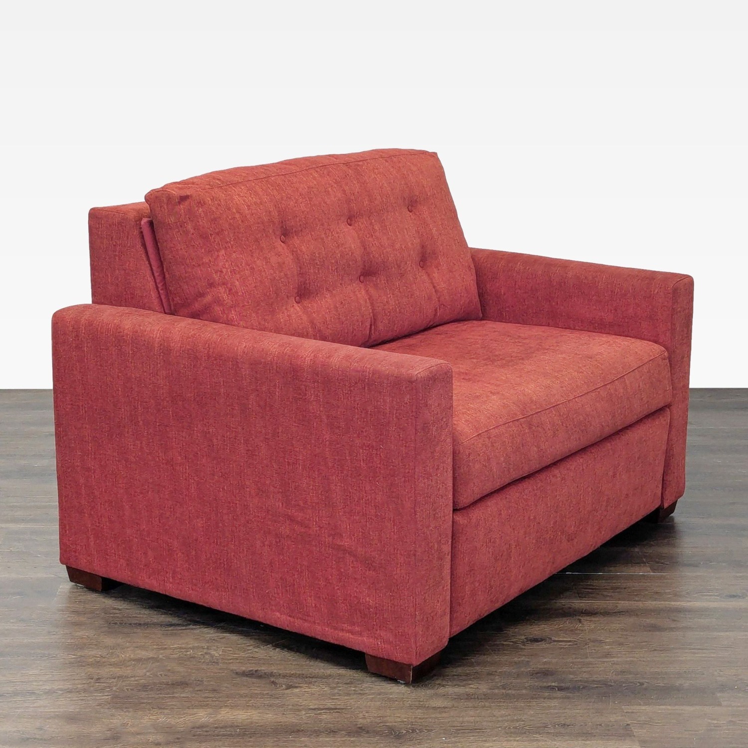 Crate & Barrel Allerton Red Sleeper Sofa  - image-3