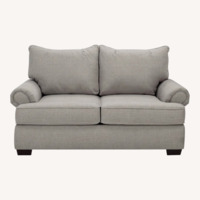 Raymour & Flanigan Light Gray Fabric Loveseat