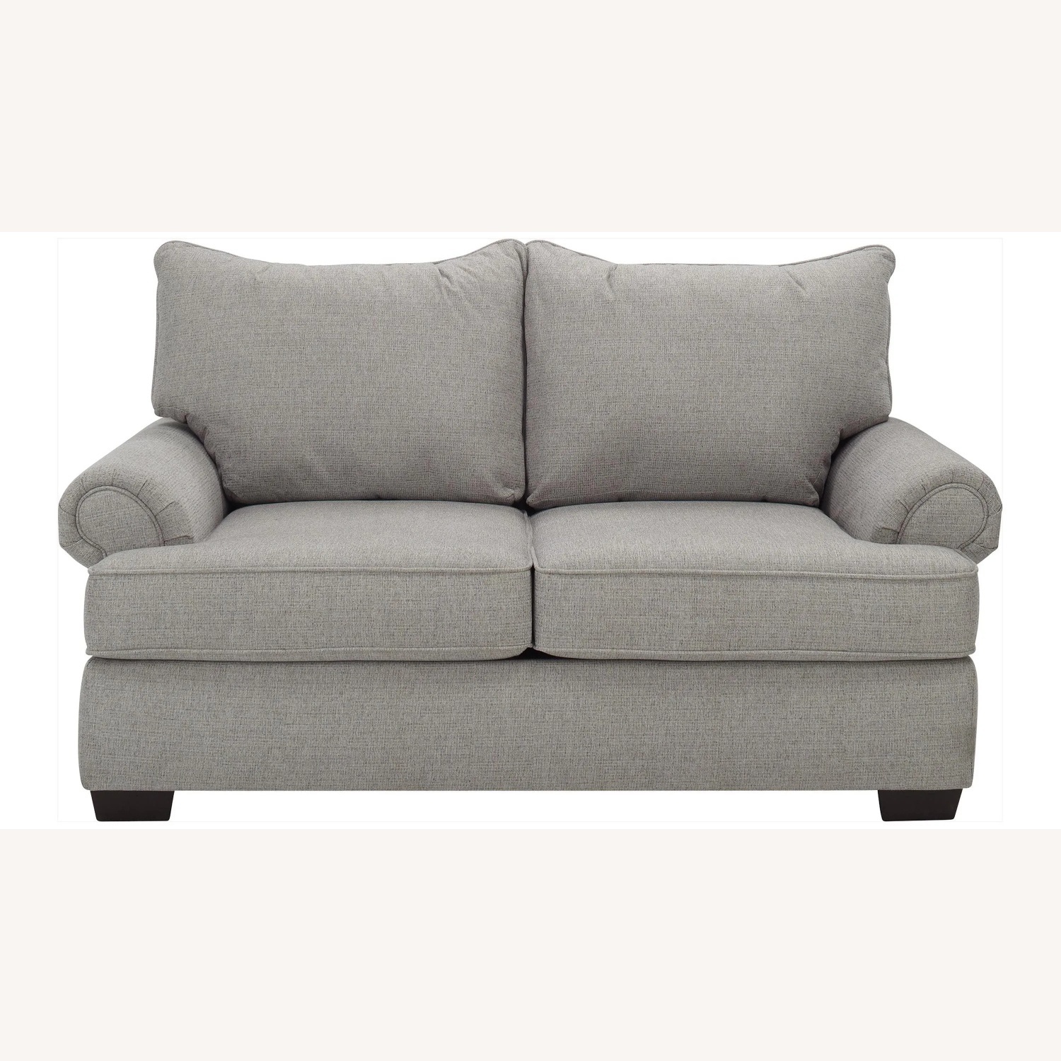 Raymour & Flanigan Light Gray Fabric Loveseat - image-4
