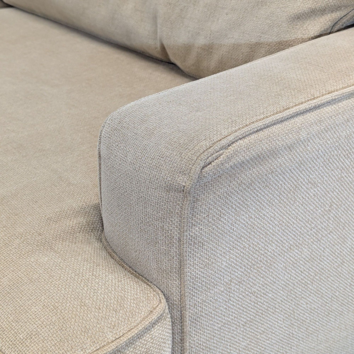 Pier 1 Imports 3-Seat Beige Sofa - image-10